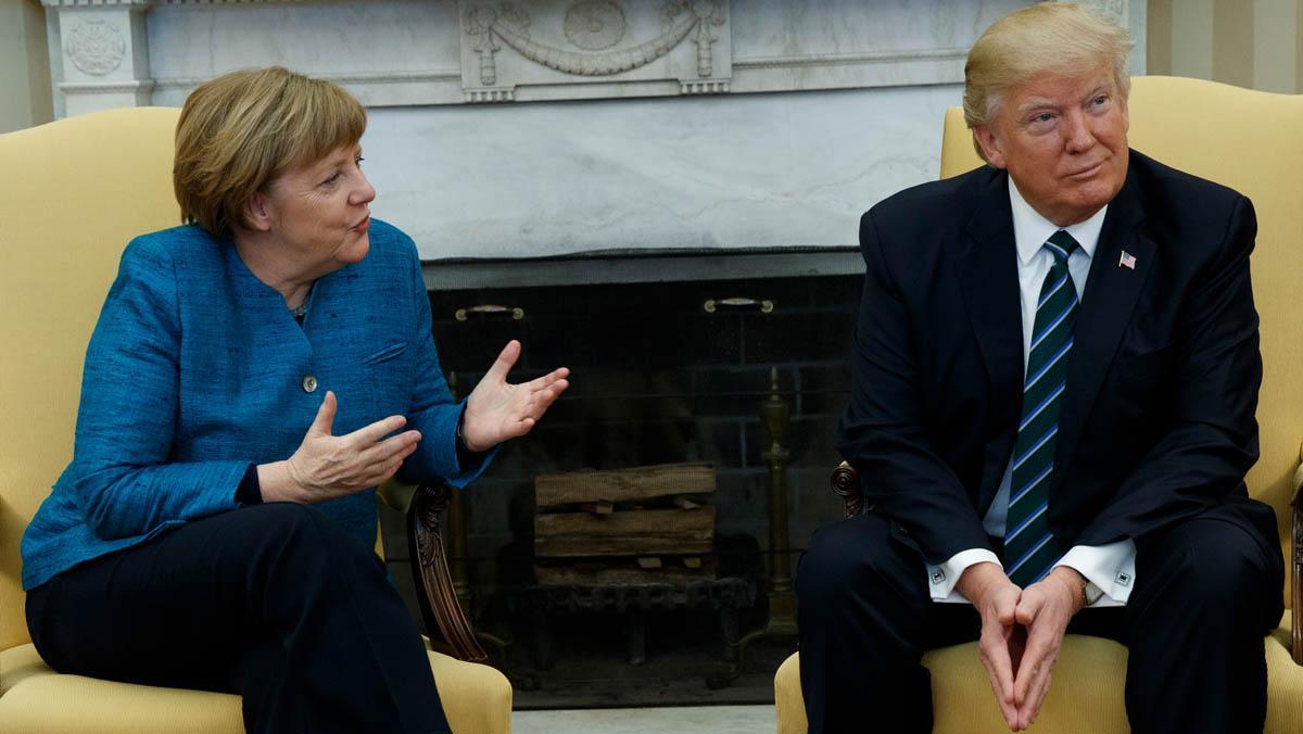 Trump y Merkel mantienen sus diferencias en la visita de la canciller a Washington.