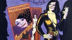 Anarcoma, la detective transexual creada por Nazario a finales de la década de 1970.