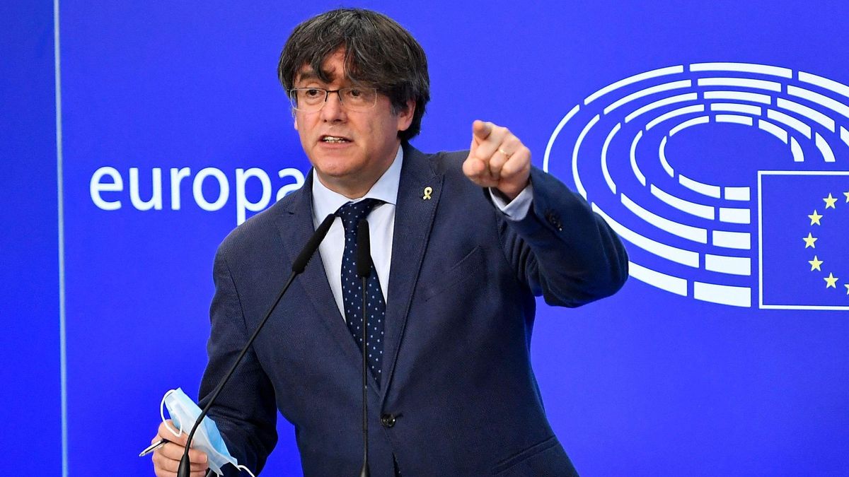 Carles Puigdemont, en el Parlamento Europeo, el pasado 24 de febrero Carles Puigdemont, en el Parlamento Europeo, el pasado 24 de febrero