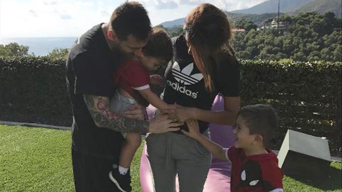 Imagen que Antonella Roccuzzo, esposa de Messi, ha publicado en Instagram.