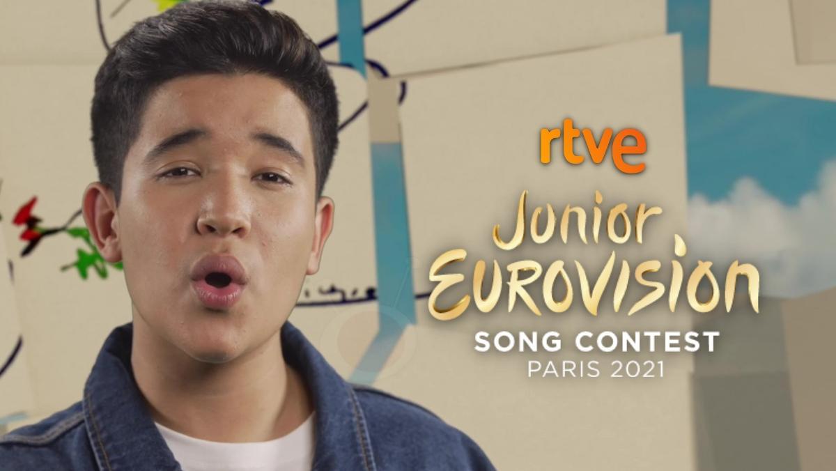 Levi Díaz en el videoclip de ’Reír’, la canción con la que representará a España en Eurovisión Junior 2021.