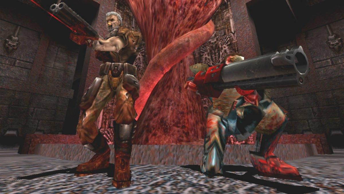 El conocido videojuego Quake III Arena. El conocido videojuego Quake III Arena.
