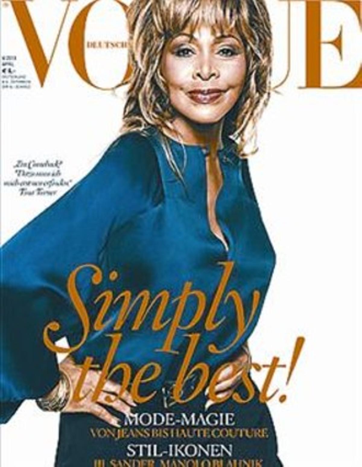 Tina Turner,  portada de 'Vogue' a los 73