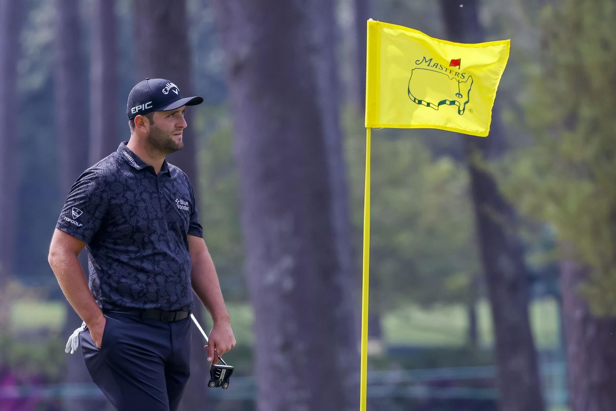 Rahm, en un momento de su actuación durante la primera jornada del Masters Rahm, en un momento de su actuación durante la primera jornada del Masters