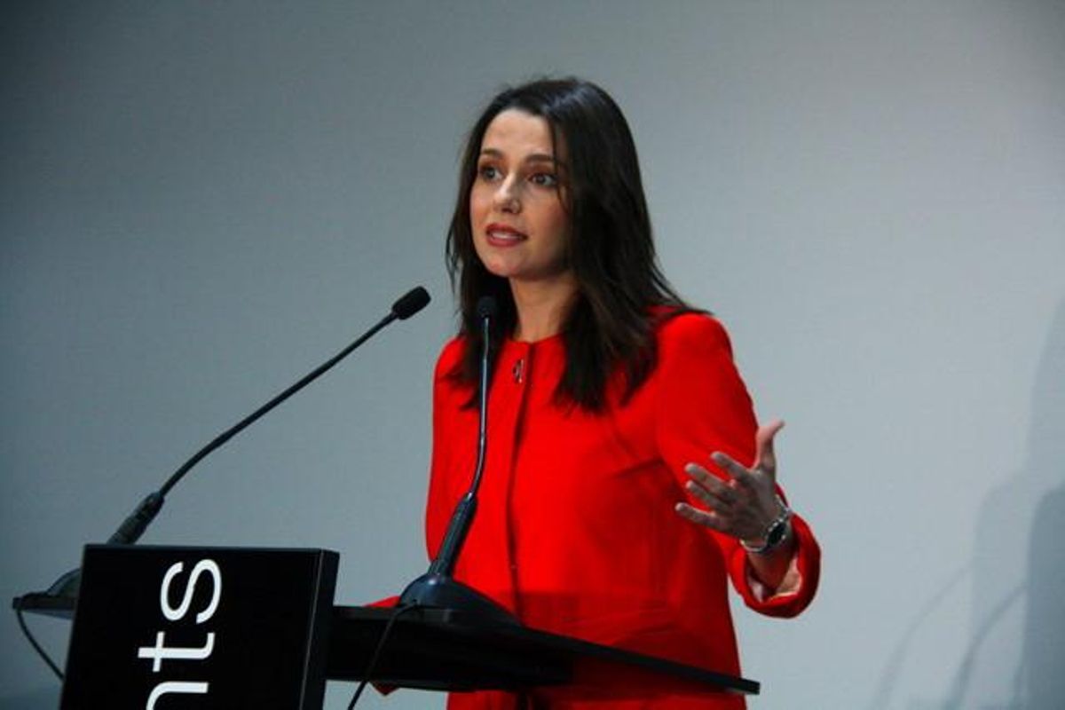 Inés Arrimadas, durante la presentación de su candidatura a encabezar la lista de Ciutadans a la Generalitat. Inés Arrimadas, durante la presentación de su candidatura a encabezar la lista de Ciutadans a la Generalitat.