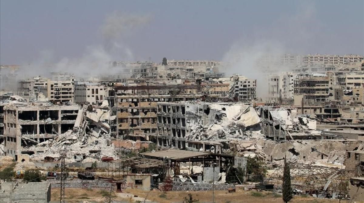La ciudad de Alepo en Siria. La ciudad de Alepo en Siria.