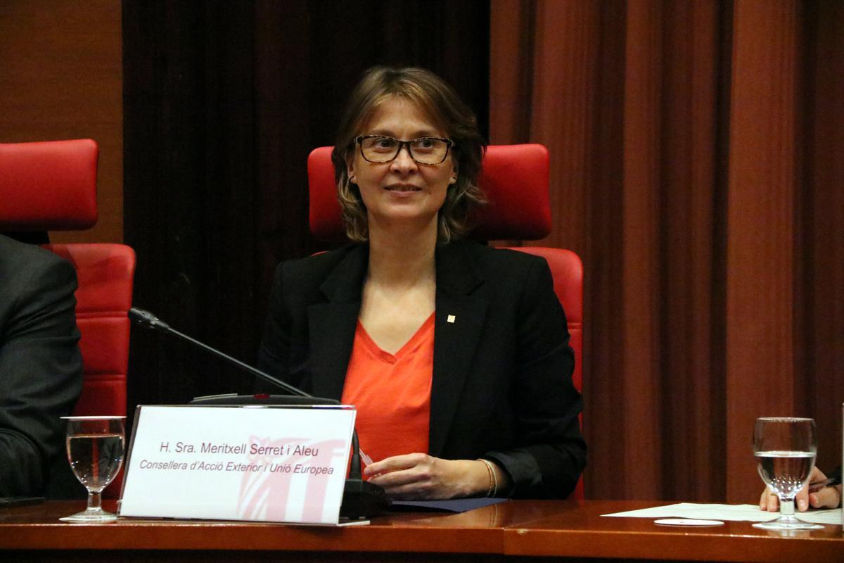 La consellera Meritxell Serret s’asseu avui al banc dels acusats per desobediència l’1-O