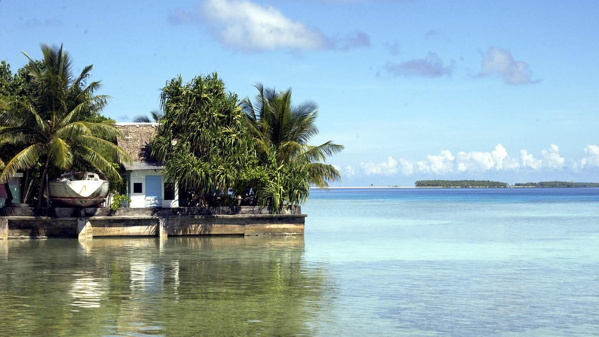 Atafu, uno de los tres atolones del archipiélago de Tokelau, ubicado en Oceanía, al sur del océano Pacífico.