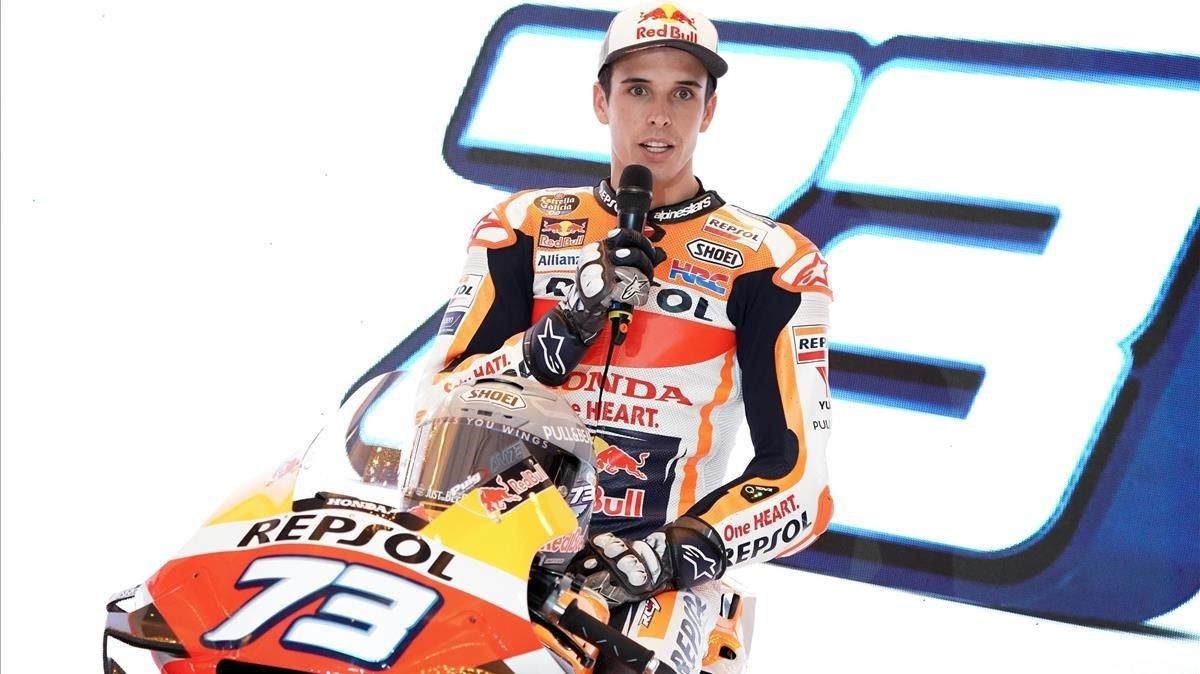 Àlex Márquez, en una imagen promocional de su equipo. Àlex Márquez, en una imagen promocional de su equipo.