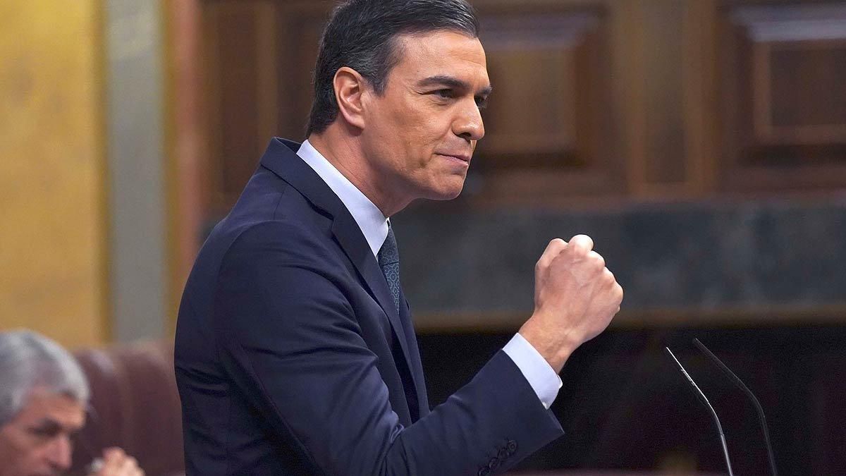 Pedro Sánchez, durante el debate de investidura. Pedro Sánchez, durante el debate de investidura.