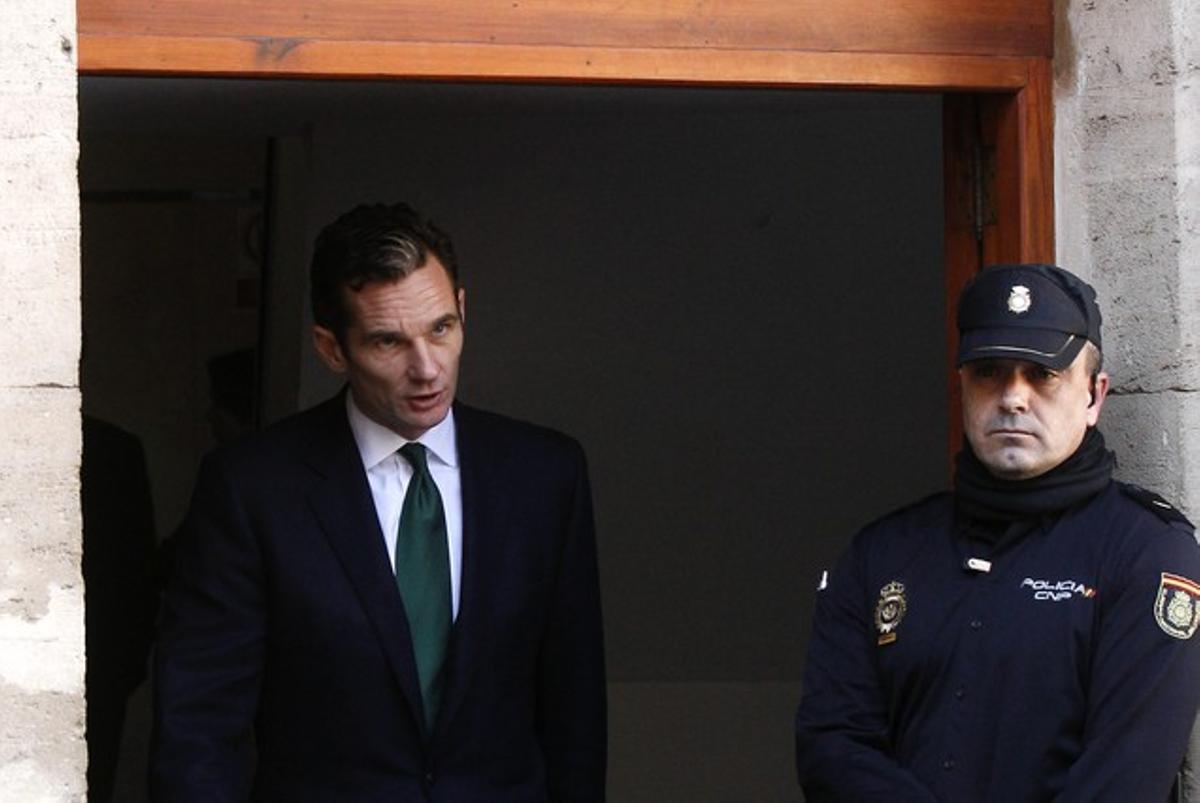 Iñaki Urdangarin abandona los juzgados de Palma, el pasado 26 de febrero.