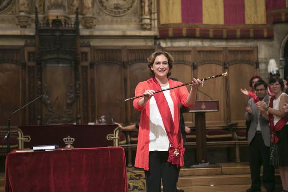 Ada Colau, alcaldesa de Barcelona. Ada Colau, alcaldesa de Barcelona.
