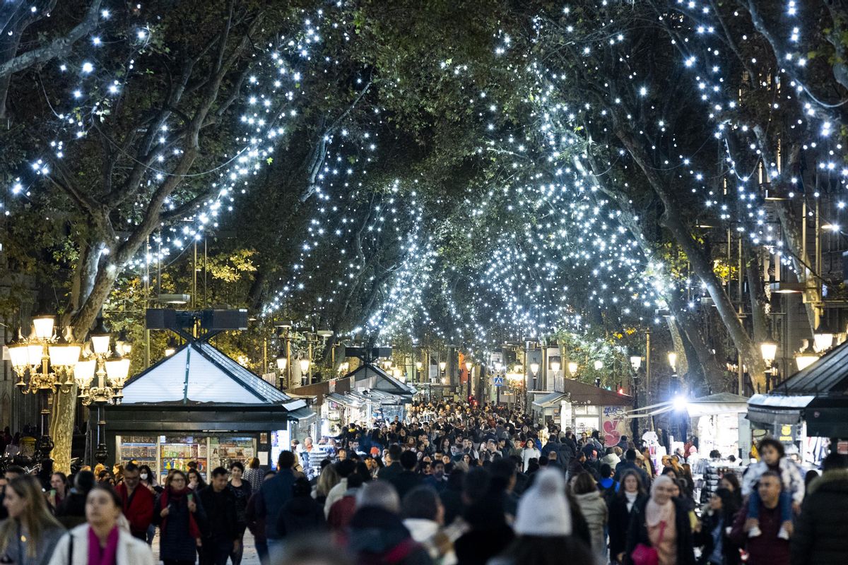 Encendido de las luces de navidad en La Rambla Encendido de las luces de navidad en La Rambla
