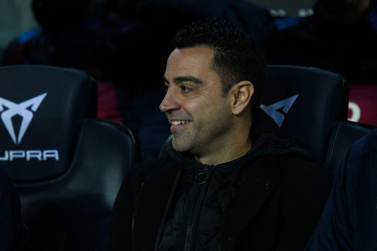 Xavi Hernández, en el banquillo azulgrana. Xavi Hernández, en el banquillo azulgrana.