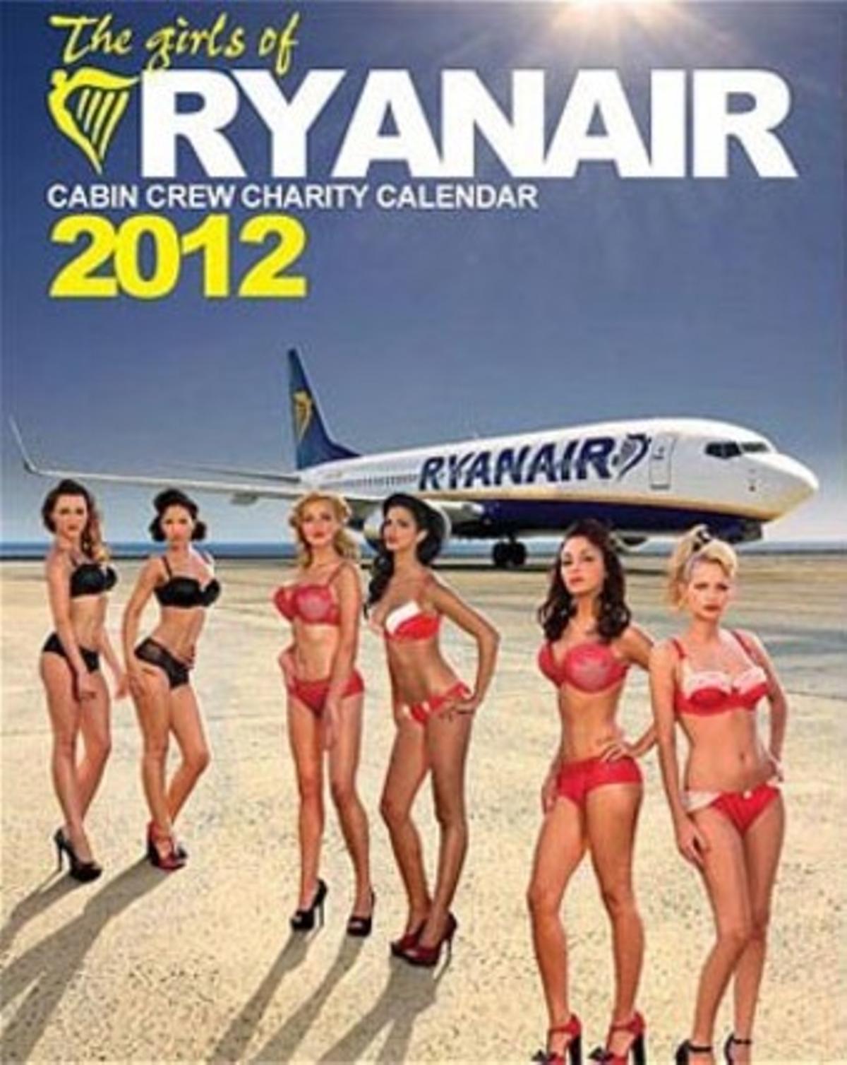Calendario de la tripulación de cabina de la aerolínea Ryanair.