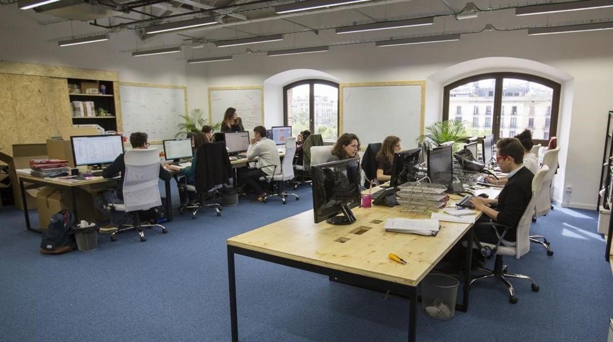 Imagen de archivo de las instalaciones del Tech Barcelona, donde trabajan varias ’start-ups’. Imagen de archivo de las instalaciones del Tech Barcelona, donde trabajan varias ’start-ups’.