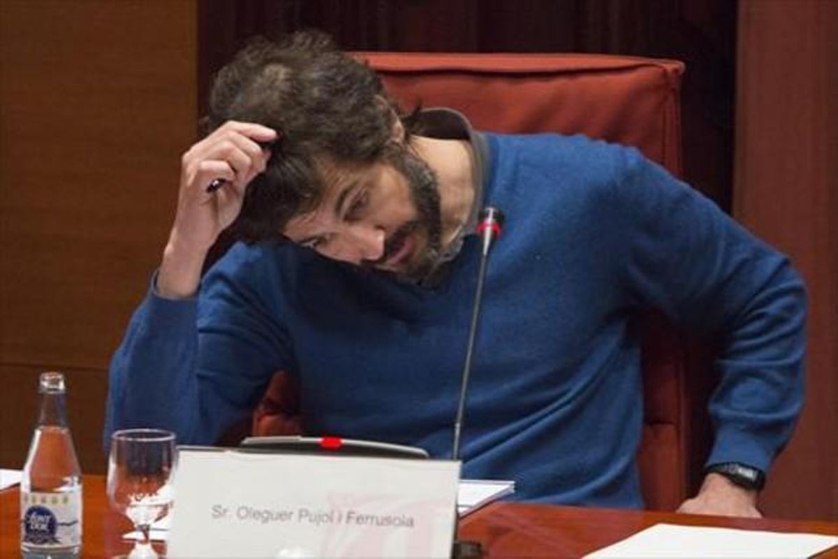 Oleguer Pujol, en su comparecencia en el Parlament de marzo pasado. Oleguer Pujol, en su comparecencia en el Parlament de marzo pasado.