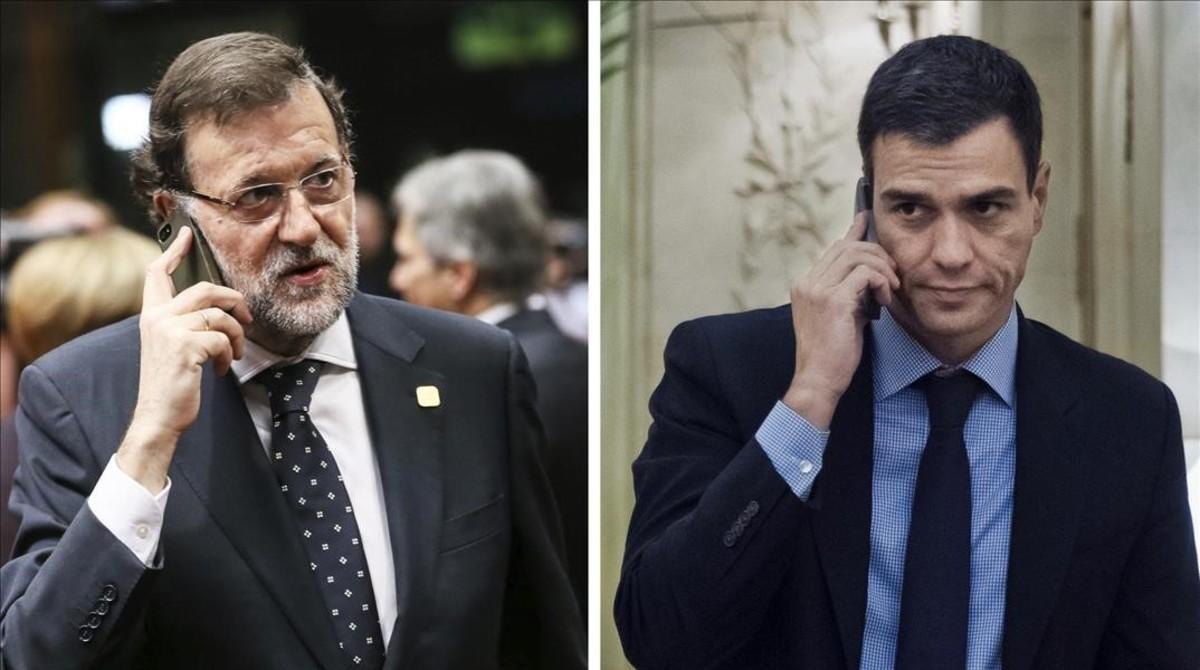 Rajoy mandó un SMS a Sánchez para felicitarle, pero este dice que no lo vio.