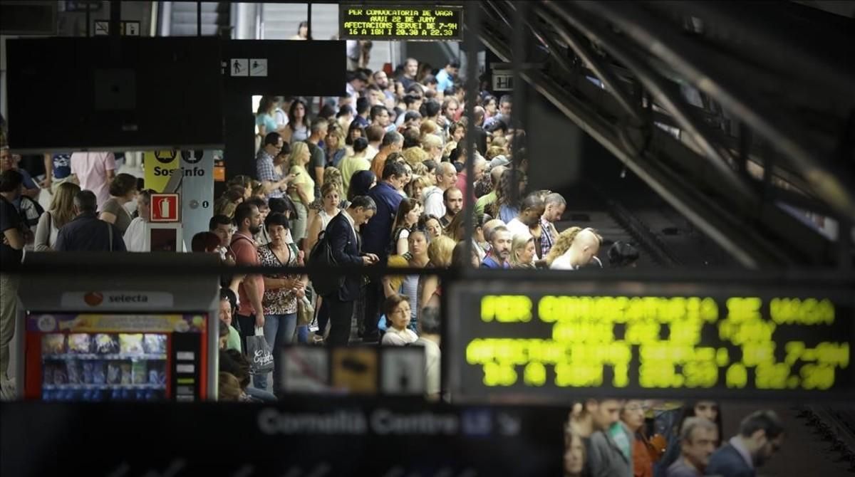 Huelga en el Metro de Barcelona el pasado 22 de junio. Huelga en el Metro de Barcelona el pasado 22 de junio.
