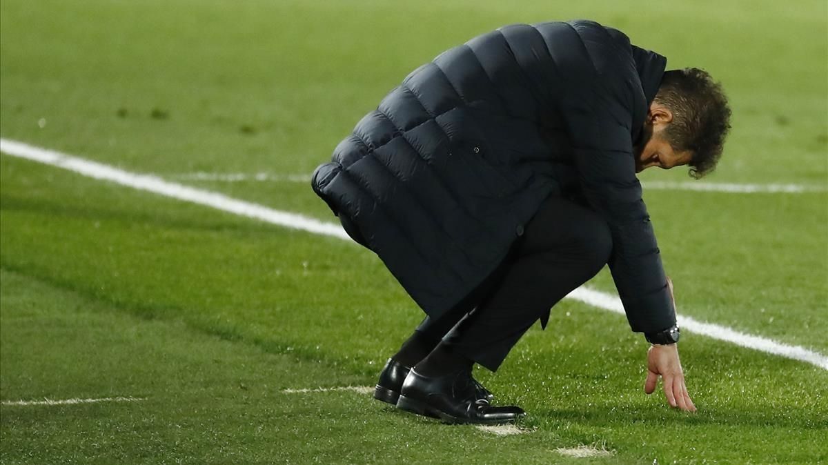 Diego Simeone, técnico del Atlético. Diego Simeone, técnico del Atlético.