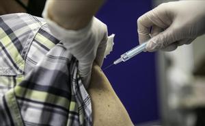 Vacunación en Barcelona.