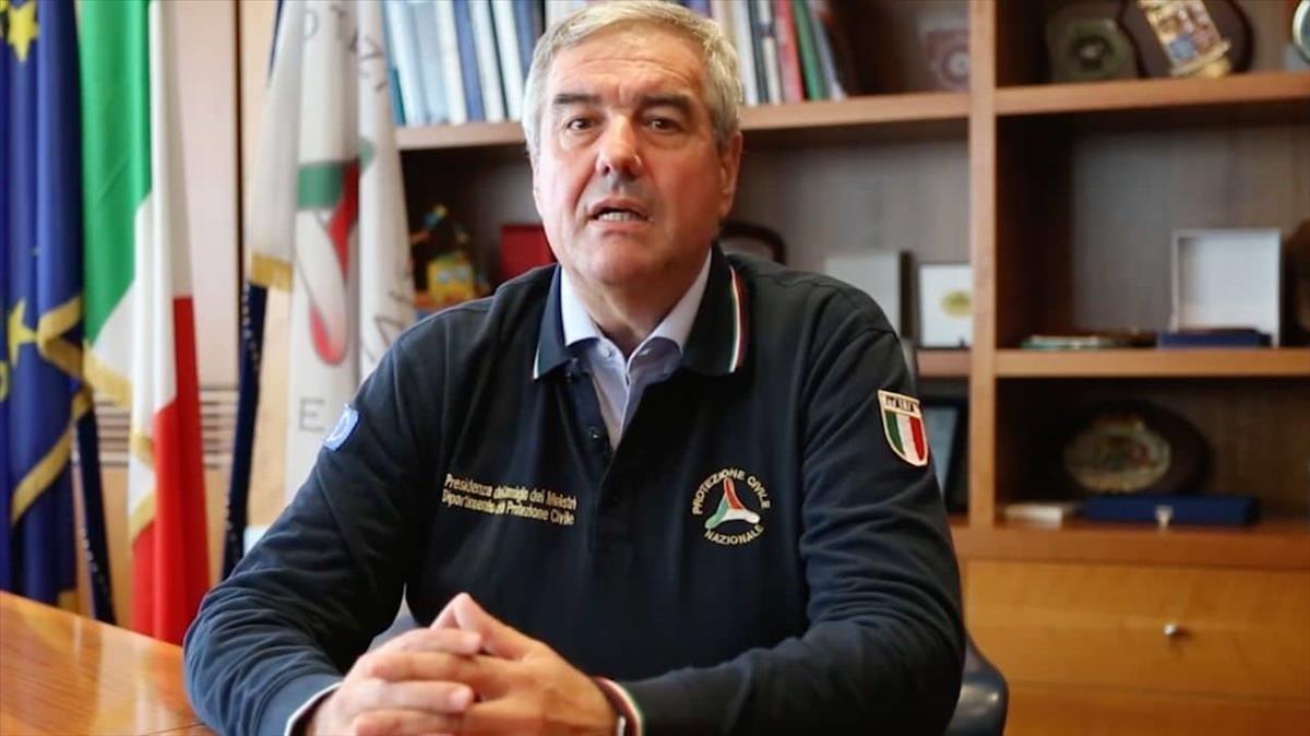 Angelo Borrelli, jefe de Protección Civil y primer portavoz de la pandemia en Italia.