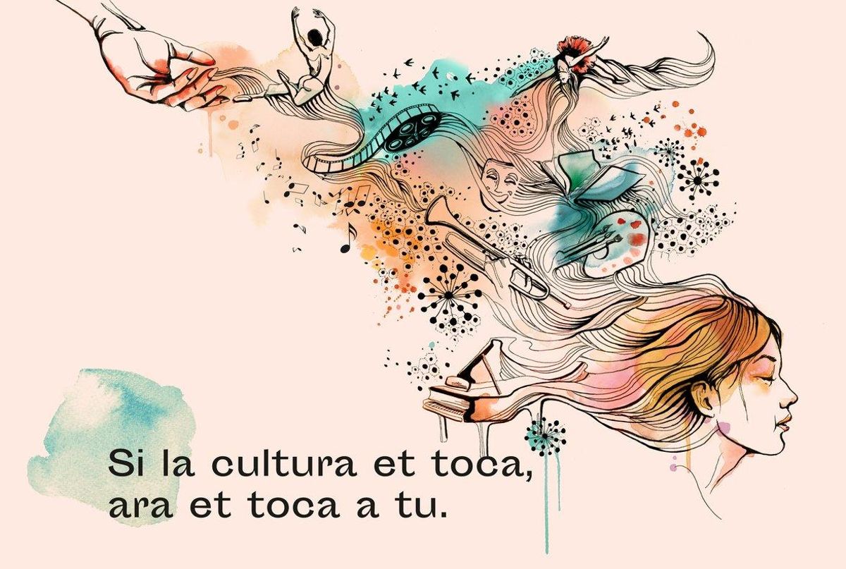 Imagen anunciadora de esta campaña por la cultura. Imagen anunciadora de esta campaña por la cultura.