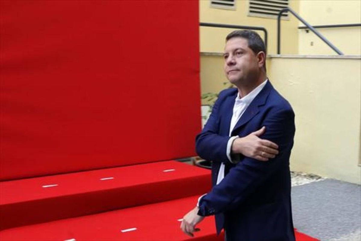 Emiliano García-Page, en el comité federal del PSOE de mayo del 2015. Emiliano García-Page, en el comité federal del PSOE de mayo del 2015.