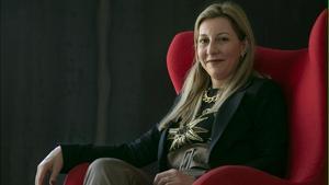 La escritora vasca Eva García Sáenz de Urturi, este viernes. 