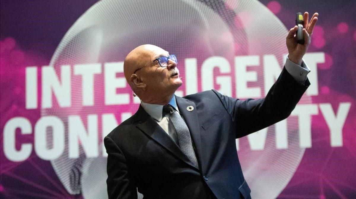 El consejero delegado de la GSMA, organizadora del Mobile World Congress, en la presentación de la feria del 2019. El consejero delegado de la GSMA, organizadora del Mobile World Congress, en la presentación de la feria del 2019.