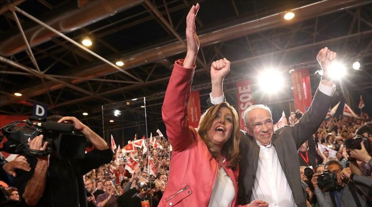 Susana Diaz presenta su candidatura a las primarias del PSOE. Susana Diaz presenta su candidatura a las primarias del PSOE.