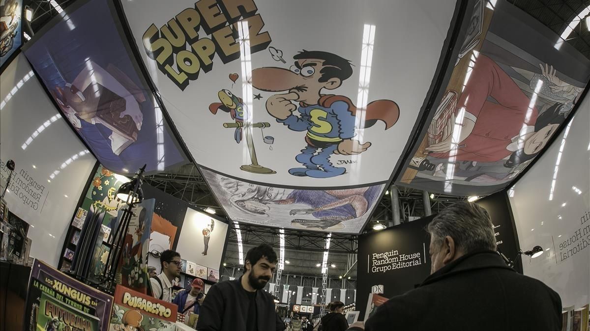 Superlópez, en el Salón del Cómic. Superlópez, en el Salón del Cómic.