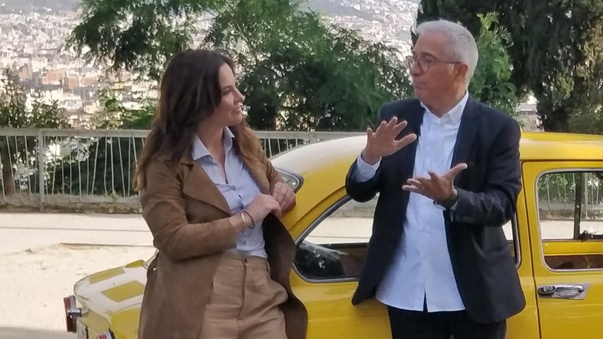 Xavier Sardà y Mamen Mendizábal en ’Palo y astilla’. Xavier Sardà y Mamen Mendizábal en ’Palo y astilla’.