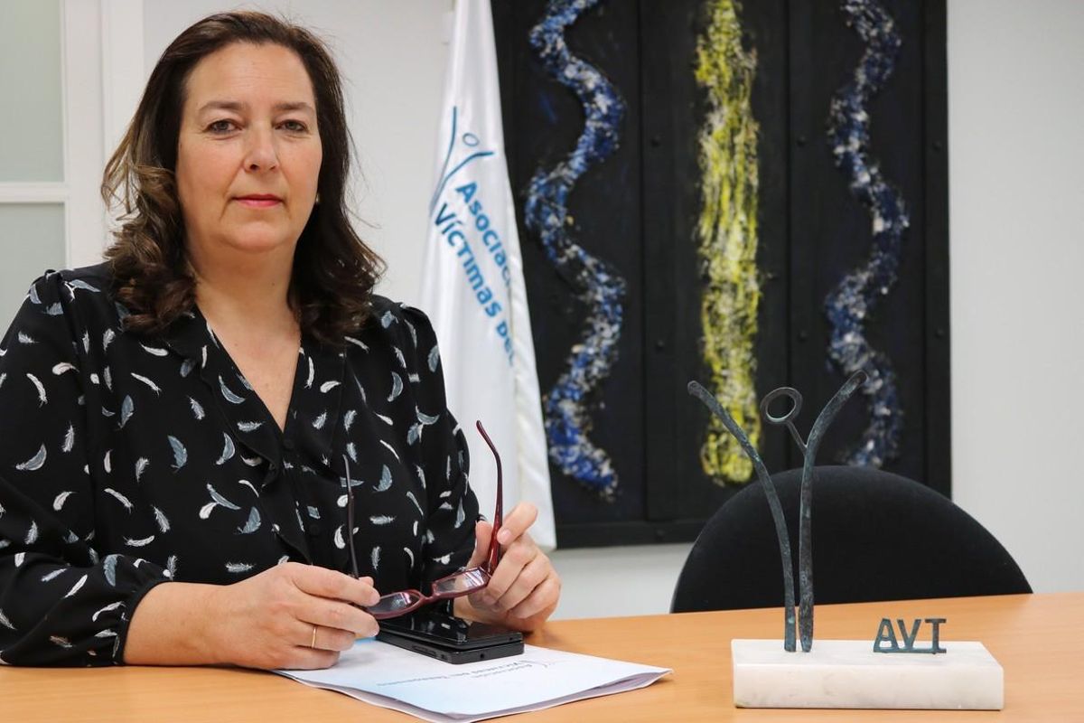 Maite Araluce ha sido elegida este sábado nueva presidenta de la Asociación Víctimas del Terrorismo (AVT). Maite Araluce ha sido elegida este sábado nueva presidenta de la Asociación Víctimas del Terrorismo (AVT).