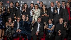 Premios Gaudi del cine catalán Alfombra roja: Premiados con su Gaudí.