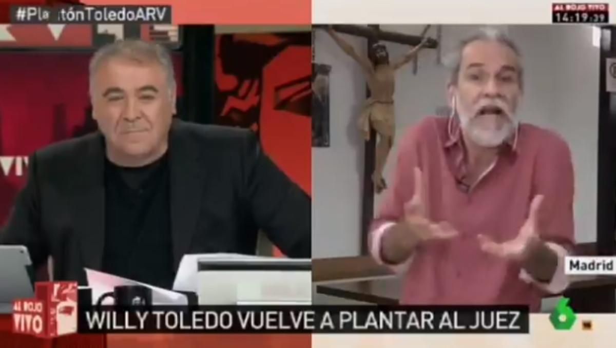 Tensa entrevista entre Willy Toledo y García Ferreras. Tensa entrevista entre Willy Toledo y García Ferreras.