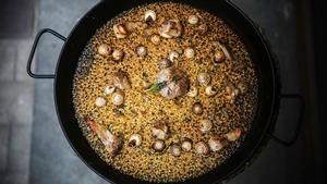 El arroz de conejo y caracoles del restaurante Cadaqués.