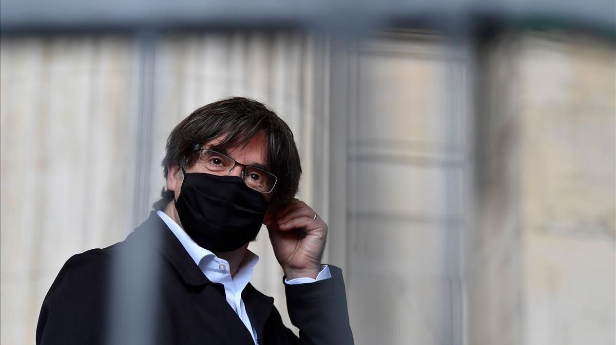 El ’expresident’ Carles Puigdemont, el pasado 23 de junio, en Bruselas. El ’expresident’ Carles Puigdemont, el pasado 23 de junio, en Bruselas.