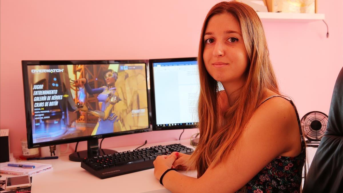 Marina Amores, promotora del encuentro de videojuegos solo para chicas Gaming Ladies, que se celebrará en Barcelona el próximo jueves.
