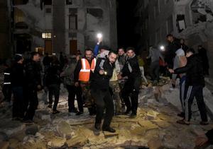 Los daños causados en la ciudad de Hama por el terremoto que ha afectado a Siria el 6 de febrero.