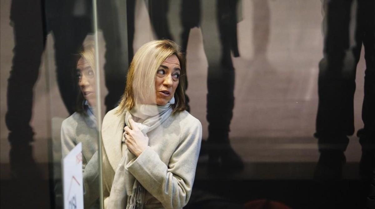 Carme Chacón, en la sede del PSOE en Madrid, en una imagen de febrero del 2016. Carme Chacón, en la sede del PSOE en Madrid, en una imagen de febrero del 2016.