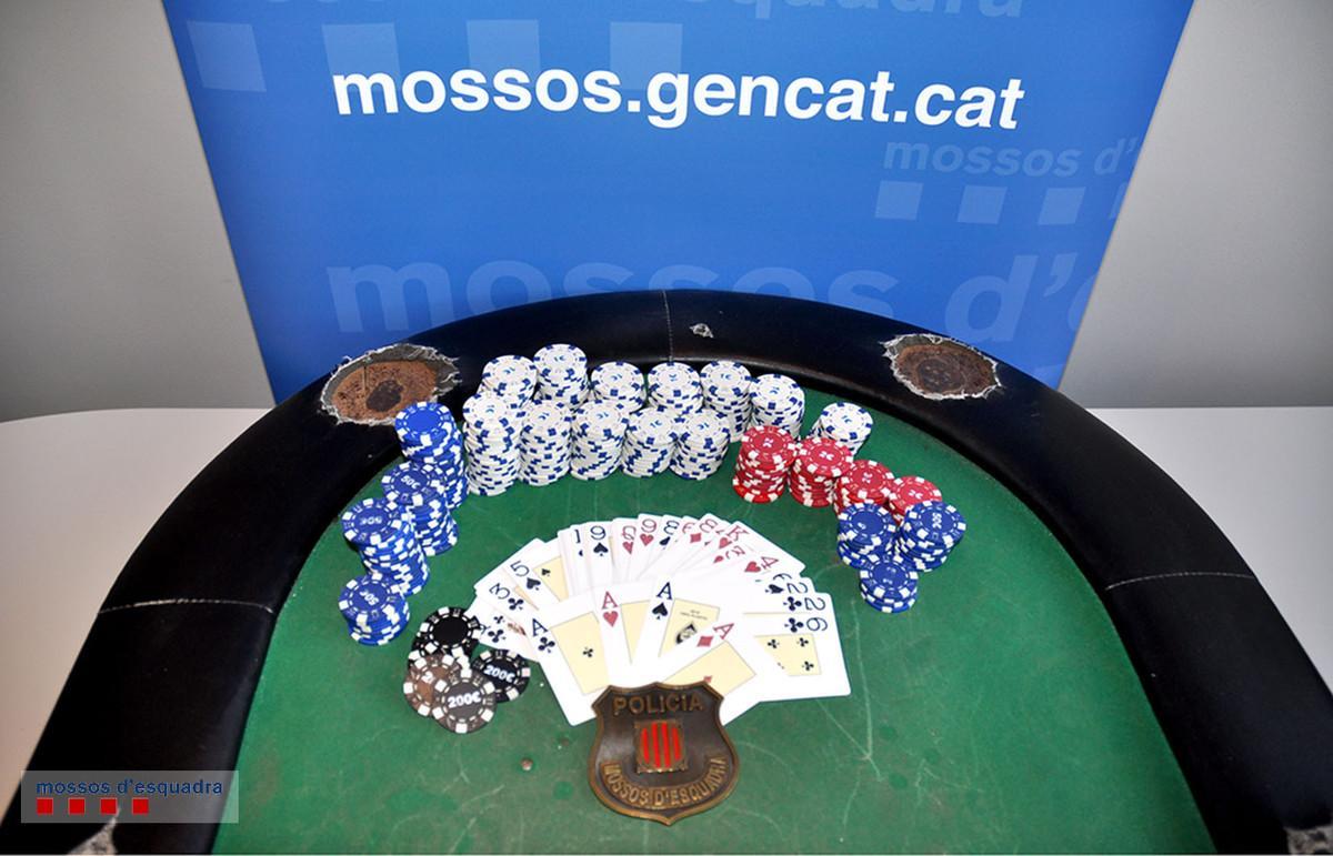 Desmantelada una partida de póker ilegal en Vilanova i la Geltrú