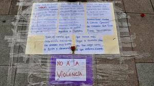 Mensaje del padre de Samuel, en Riazor.