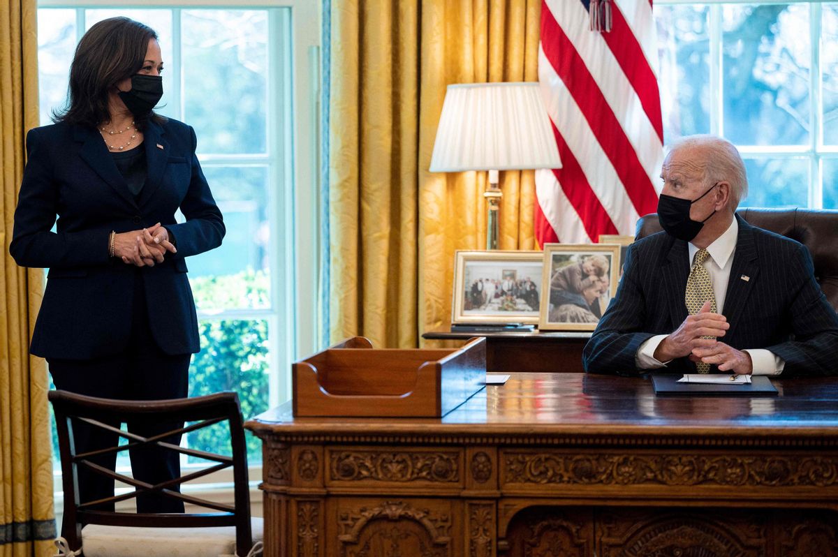 El presidente de EEUU, Joe Biden, el pasado martes junto a la vicepresidenta Kamala Harris en la Casa Blanca. El presidente de EEUU, Joe Biden, el pasado martes junto a la vicepresidenta Kamala Harris en la Casa Blanca.