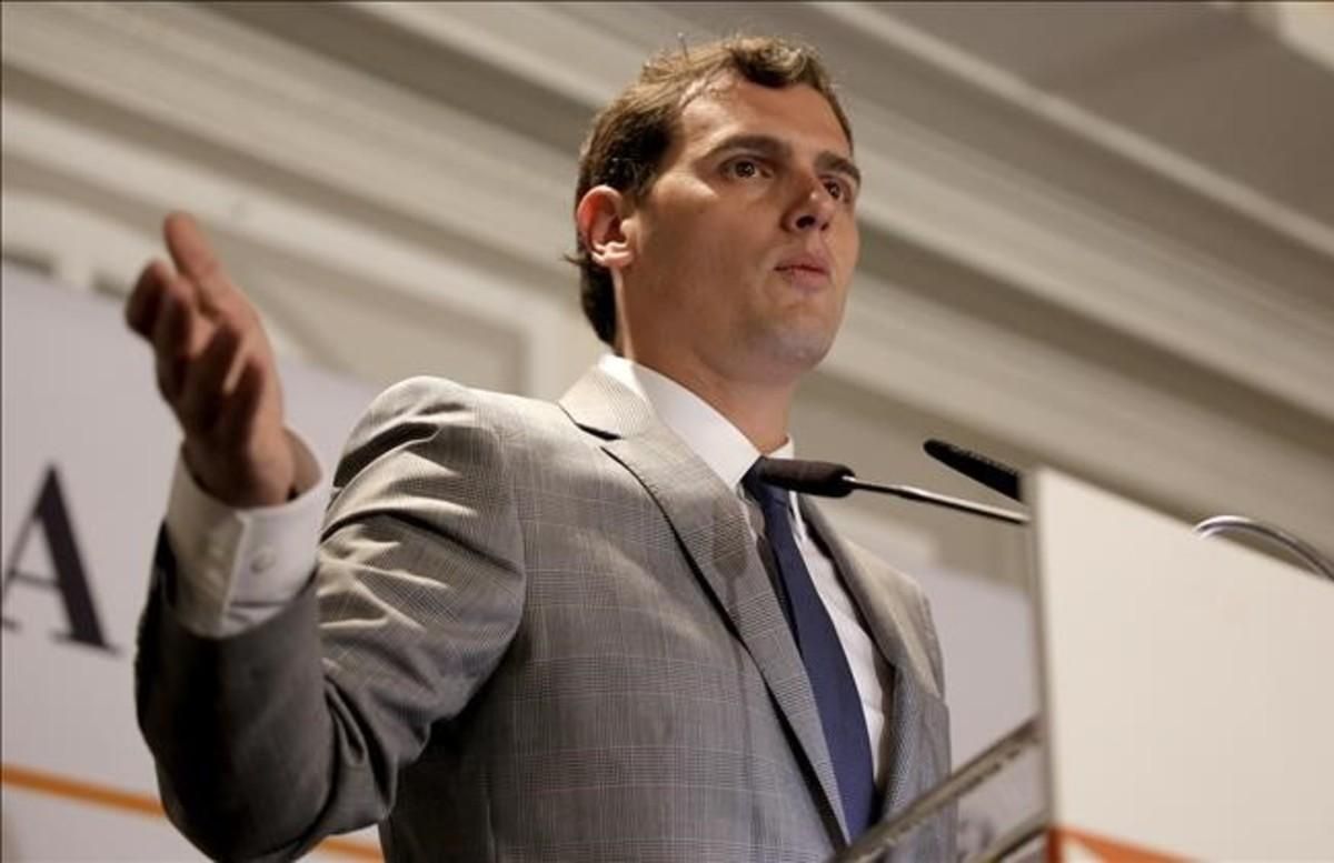 Albert Rivera, este lunes, durante un acto organizado por El Economista. Albert Rivera, este lunes, durante un acto organizado por El Economista.