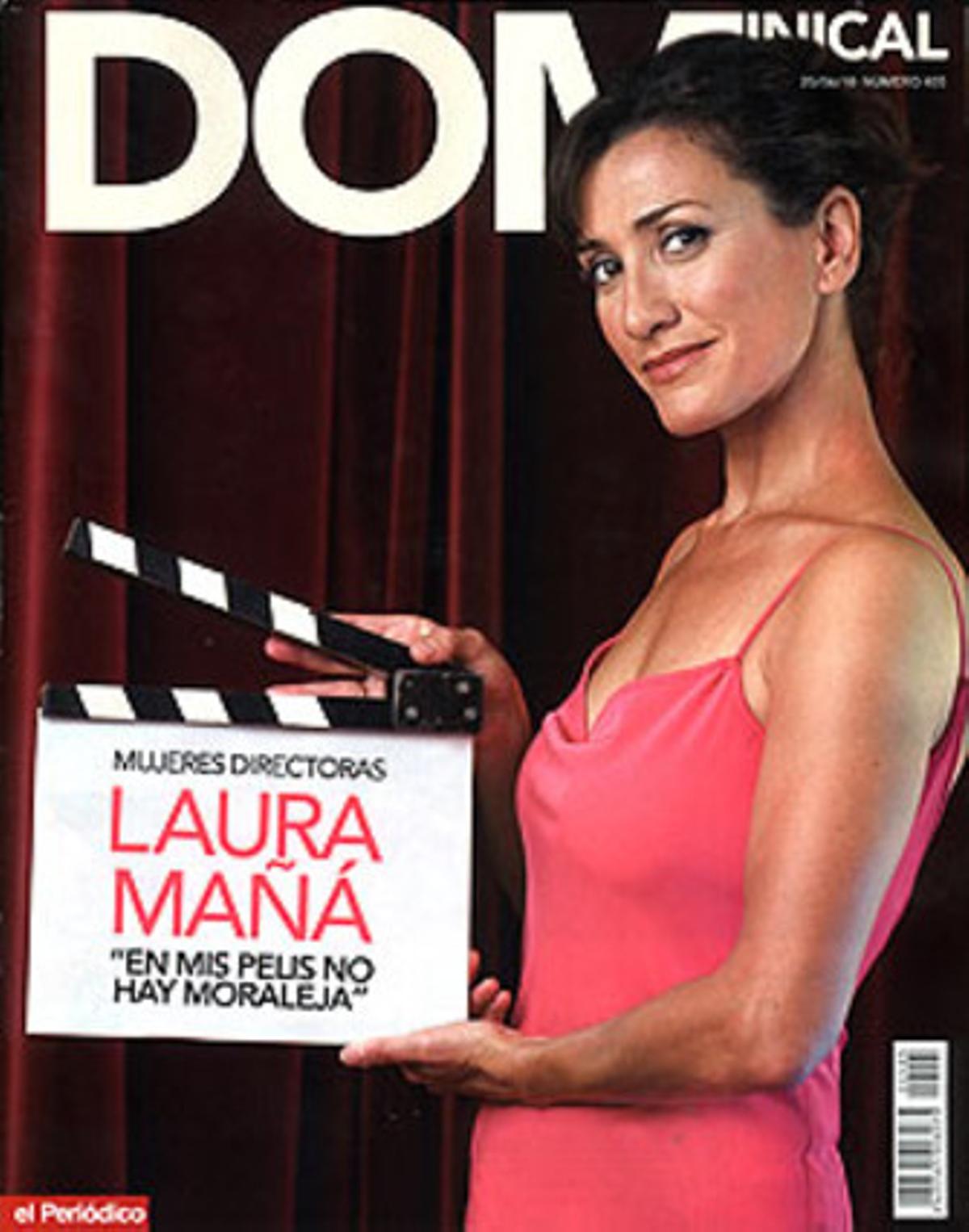La actriz y directora Laura Mañá, en la portada delDominical.