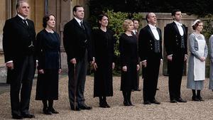 El elenco de criados de la serie ’Downton Abbey’. 