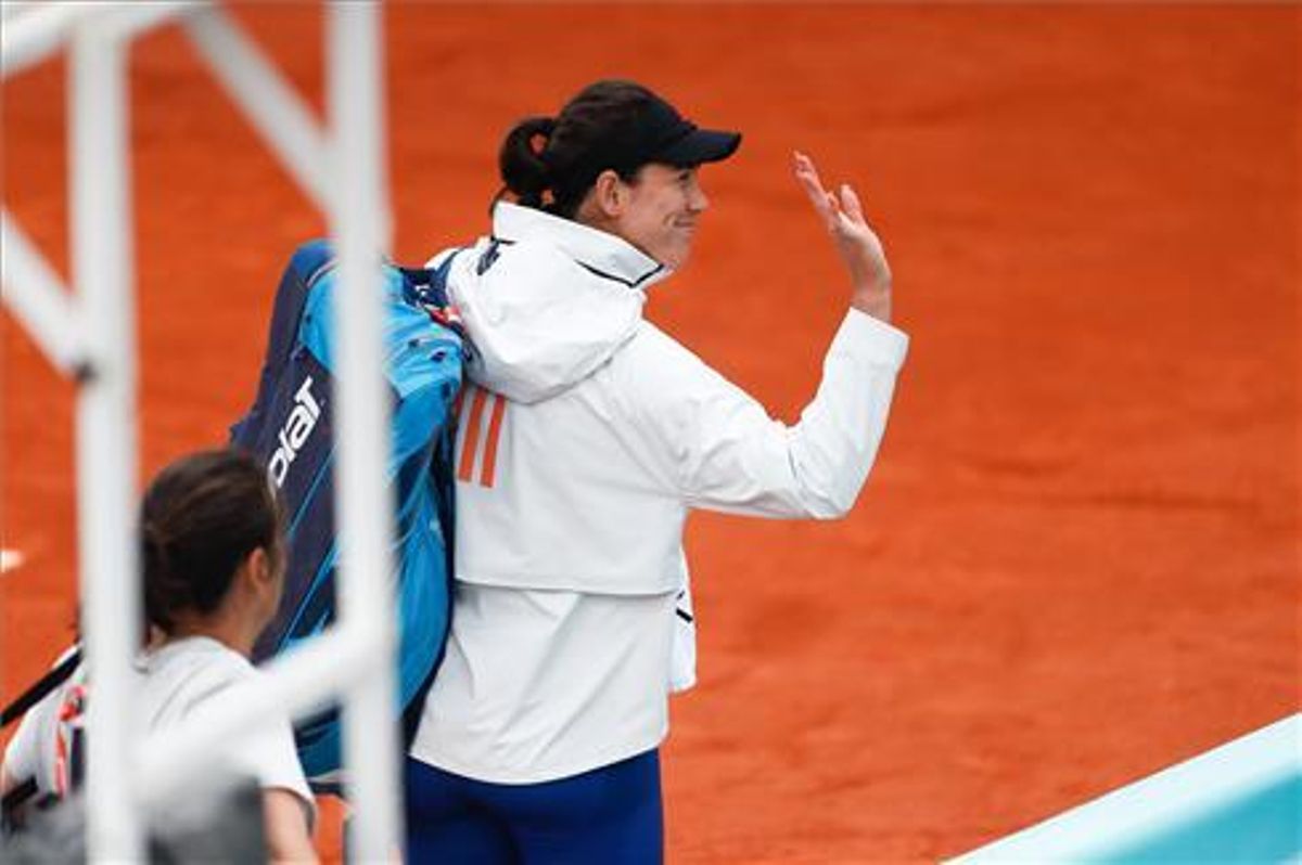 Muguruza se despide de Madrid. Muguruza se despide de Madrid.