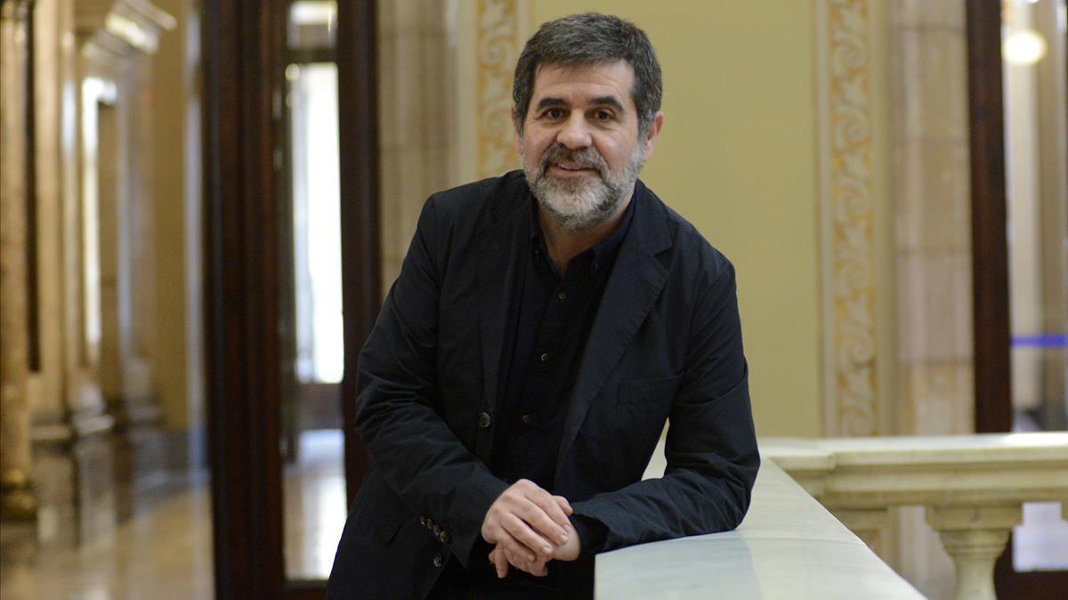Jordi Sànchez, secretario general de Junts per Catalunya, en el Parlament