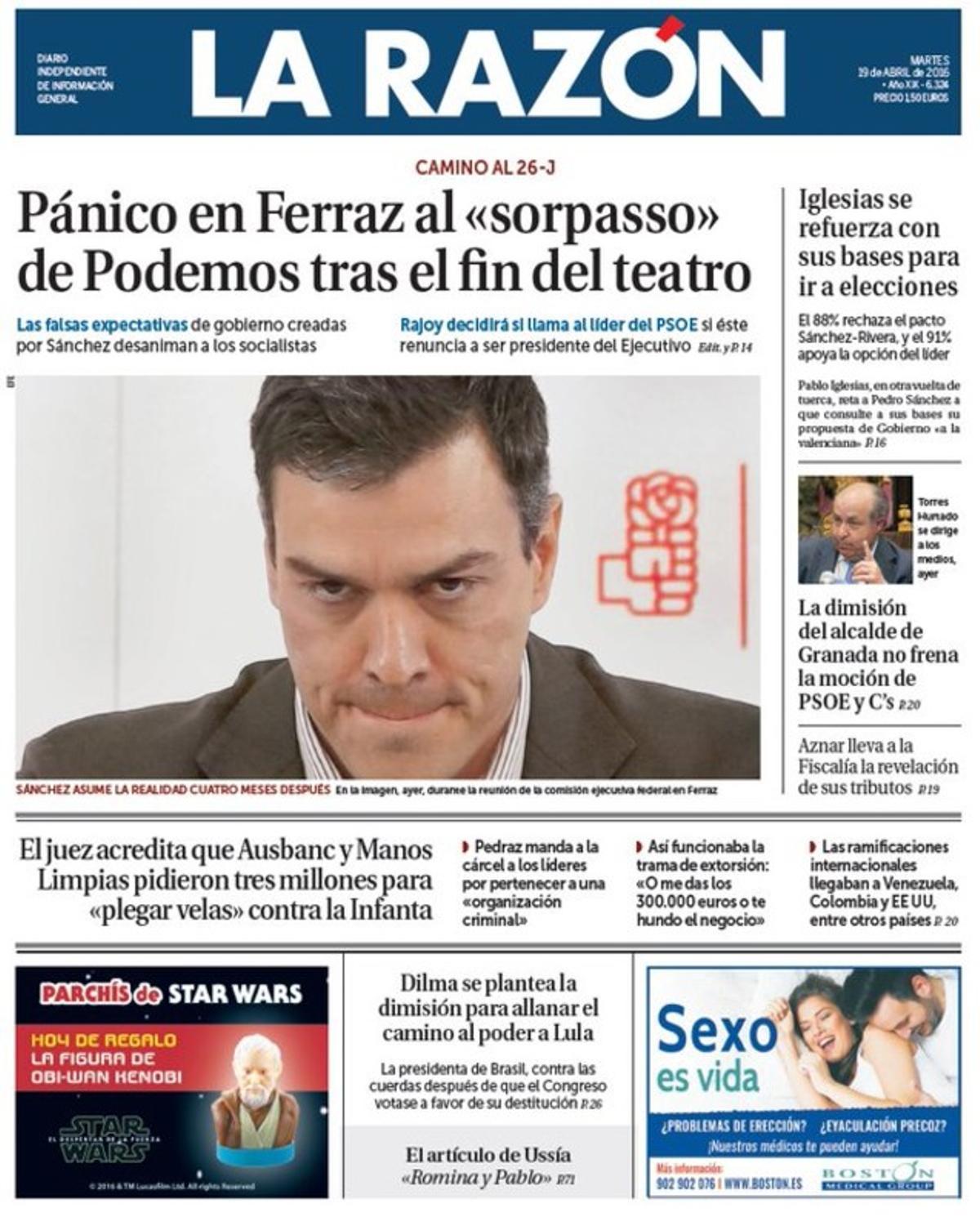 Entre el no de Podemos al pacto PSOE-C's y el desafío de Aznar a Montoro en un penoso PP